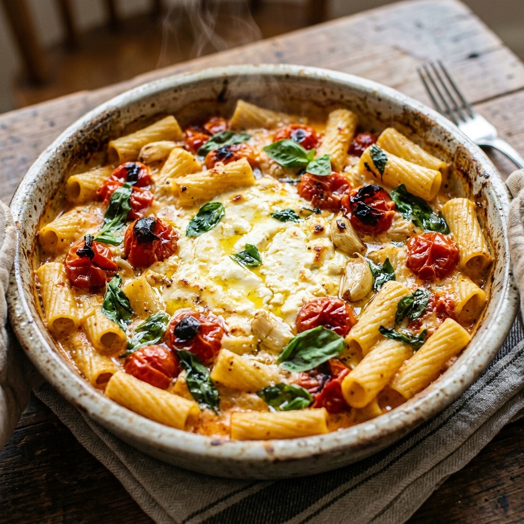Viral Baked Feta Cherry Tomato Pasta