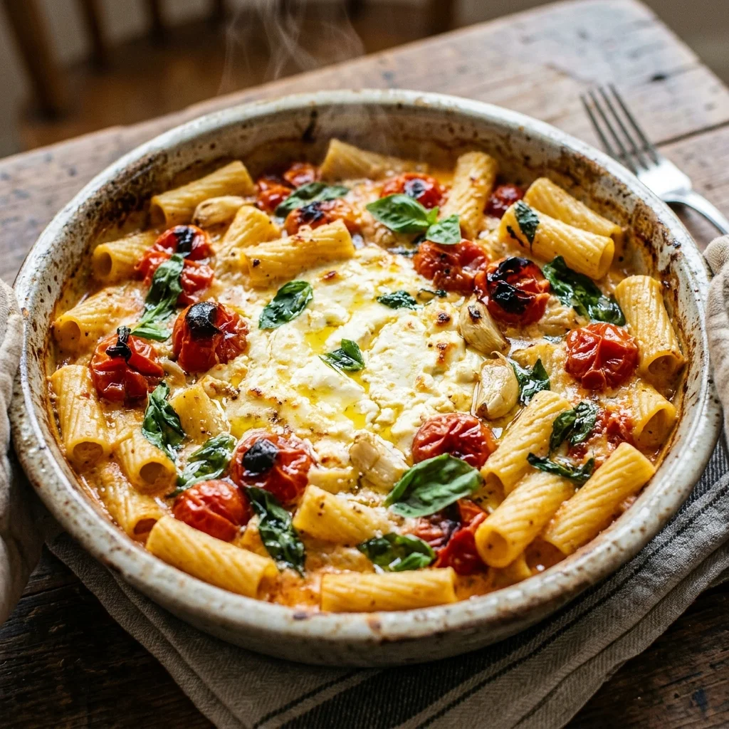 Viral Baked Feta Cherry Tomato Pasta