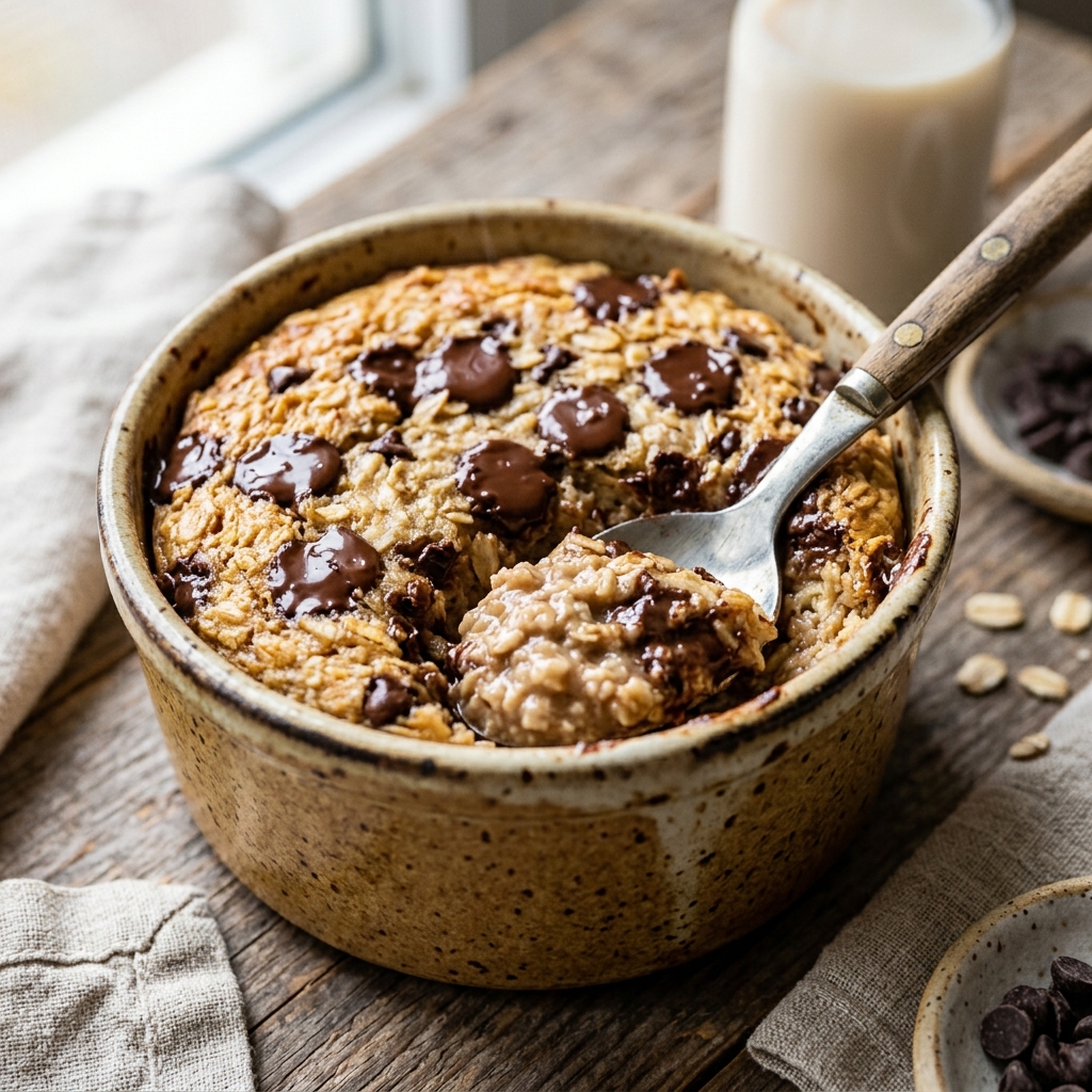 Viral Chocolate Chip Baked Oats