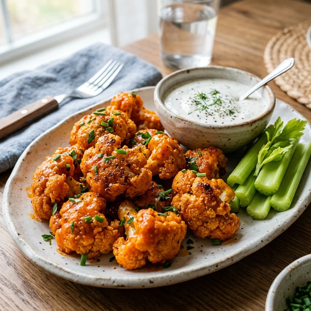 Air Fryer Buffalo Cauliflower