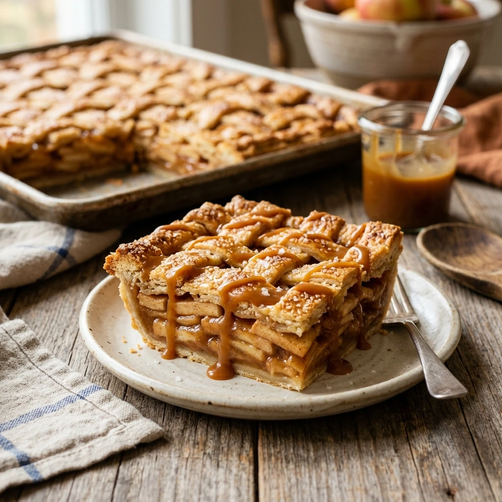 Caramel Apple Slab Pie
