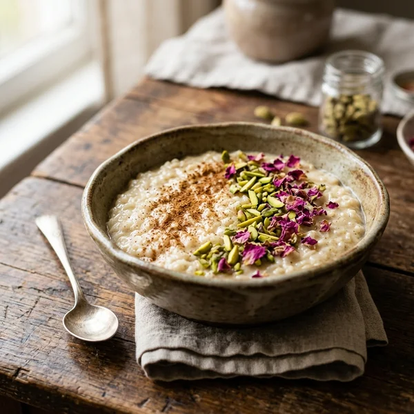 Cardamom Cinnamon Rice Pudding