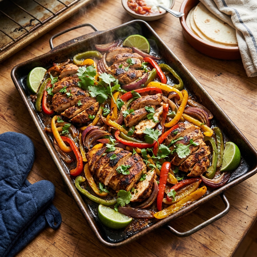 Sheet Pan Chicken Fajitas