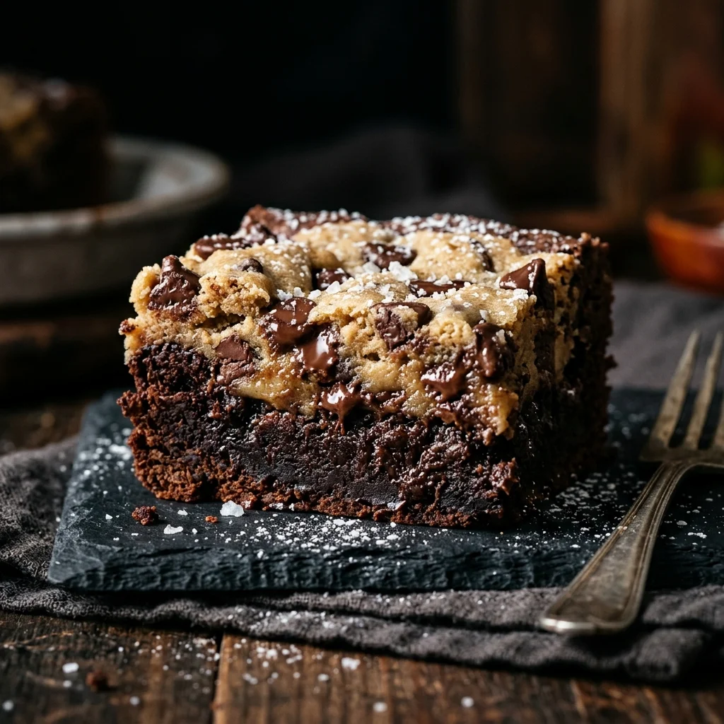 Fudgy Cookie Dough Brownies