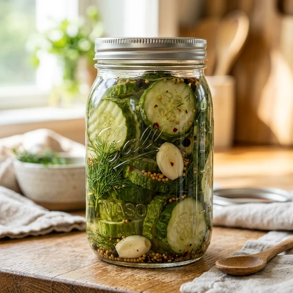 Easy Crisp Refrigerator Pickles