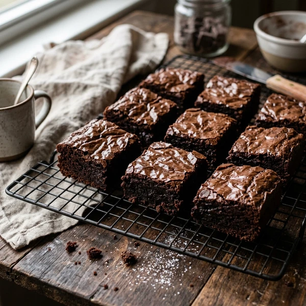 Fudgy Dark Chocolate Zucchini Brownies