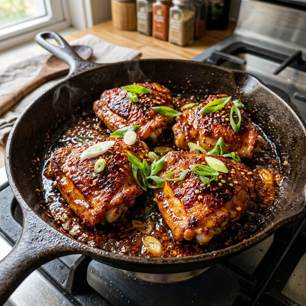 Crispy Glazed Hot Honey Chicken