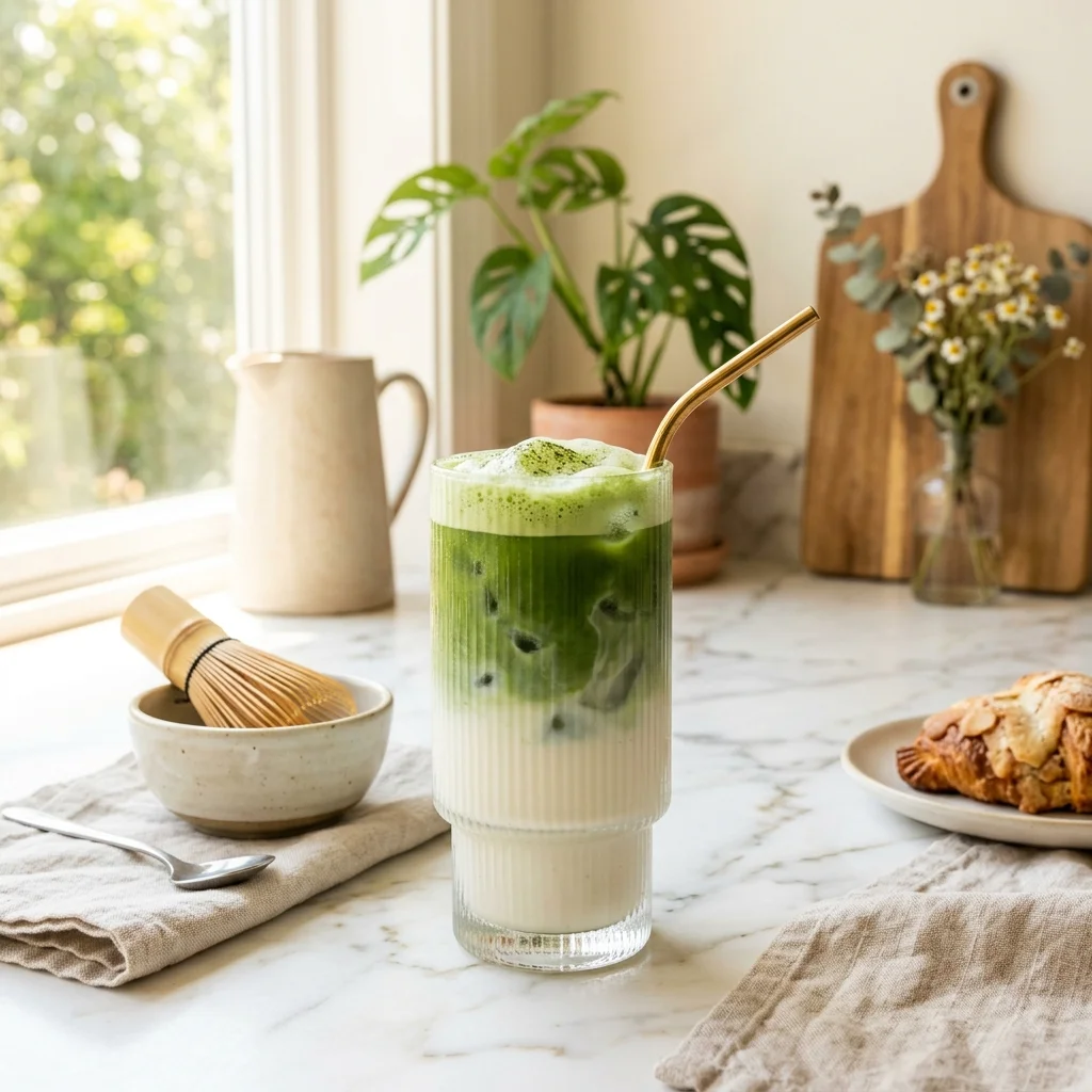 Iced Matcha Green Tea Latte