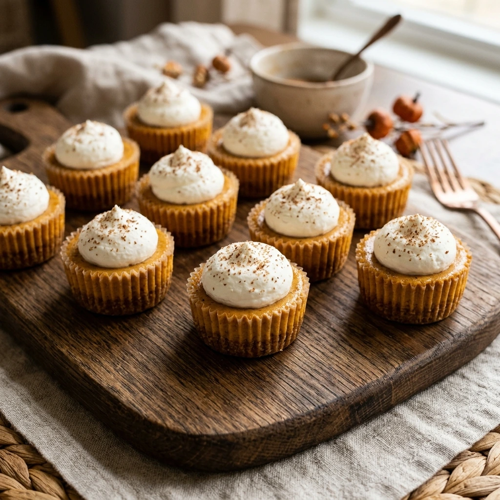 Mini Pumpkin Cheesecake Bites