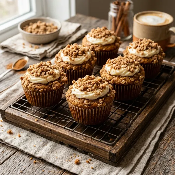 Pumpkin Cream Cheese Swirl Muffins