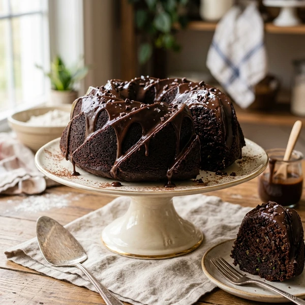 Rich Chocolate Zucchini Bundt Cake