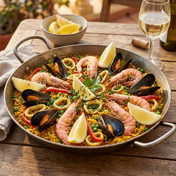 Saffron Seafood Paella