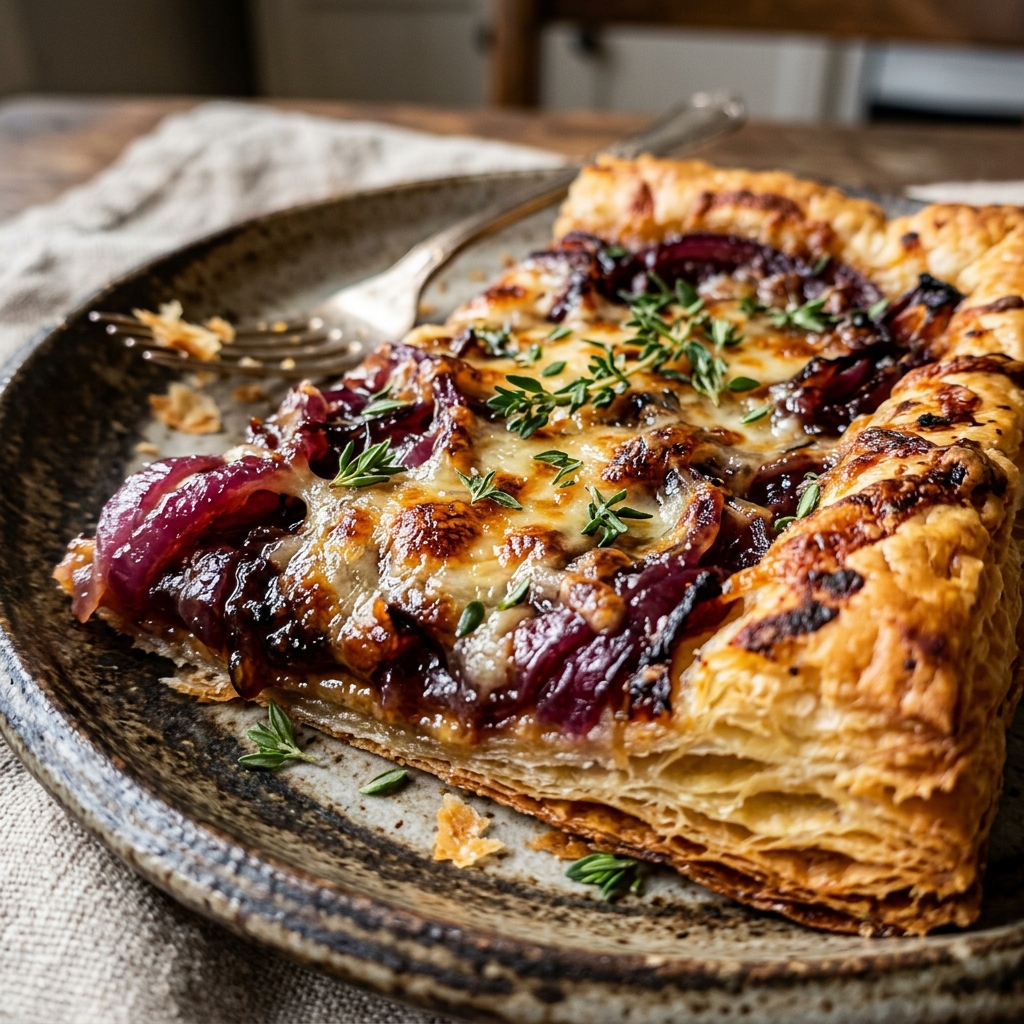 Viral Upside-Down Onion & Gruyere Pastry